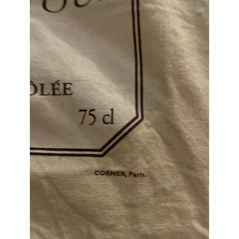 Vintage CORNER Paris Chateau La Tour 1999 Wine Label Tea Towel Made in France